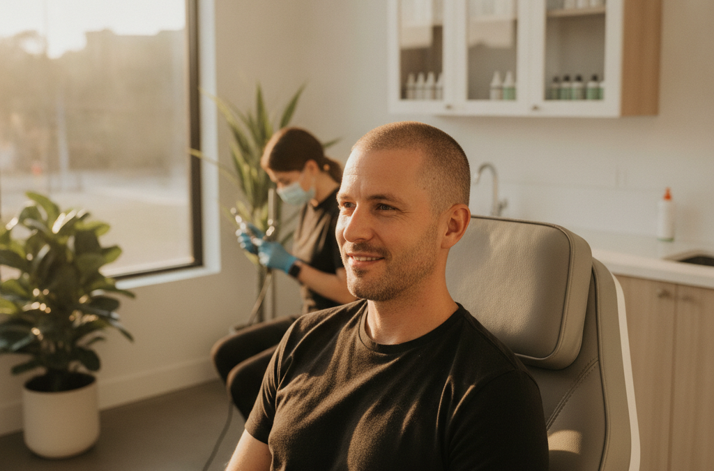 Can SMP Cover a Shaved Head Look? What Tracy and Stockton Men Should Know About Full Scalp Treatment